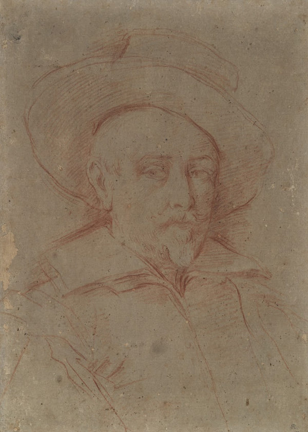 Study for self portrait in the Uffizi GalleryFlorence ca1630