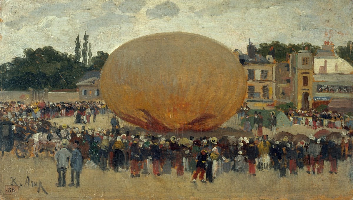 Enlèvement dun ballon 1880