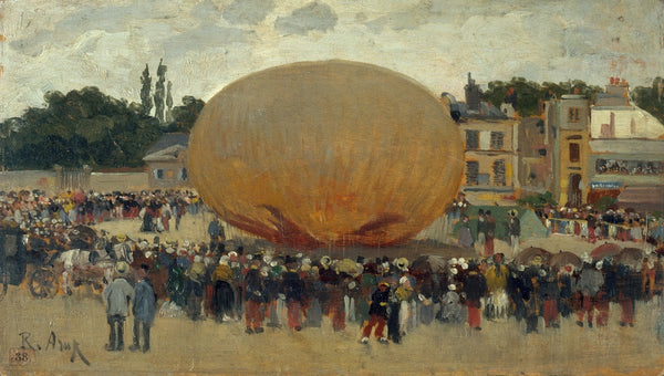 Enlèvement dun ballon 1880