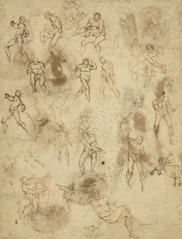 Studies of Figures verso c 1586