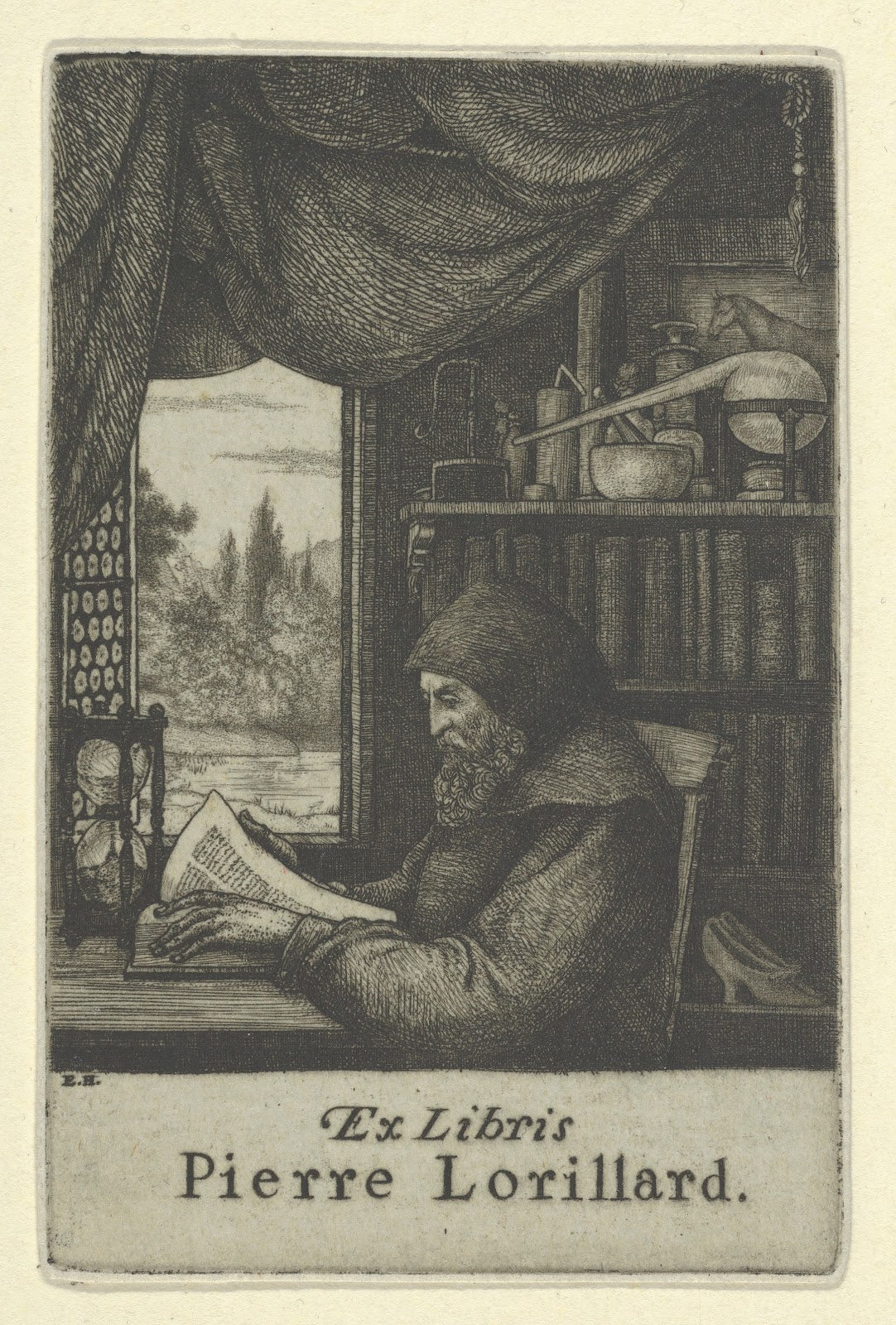 Ex Libris Pierre Lorillard between 1900 and 1925