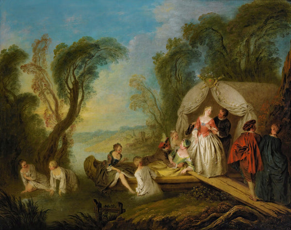 Fête Galante La Barque De Plaisir