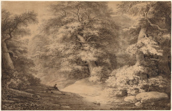 A Beech Wood with a Resting Traveler 1803
