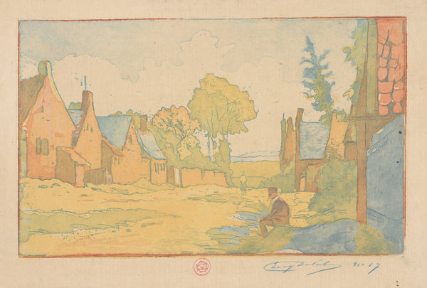 Landscape with houses