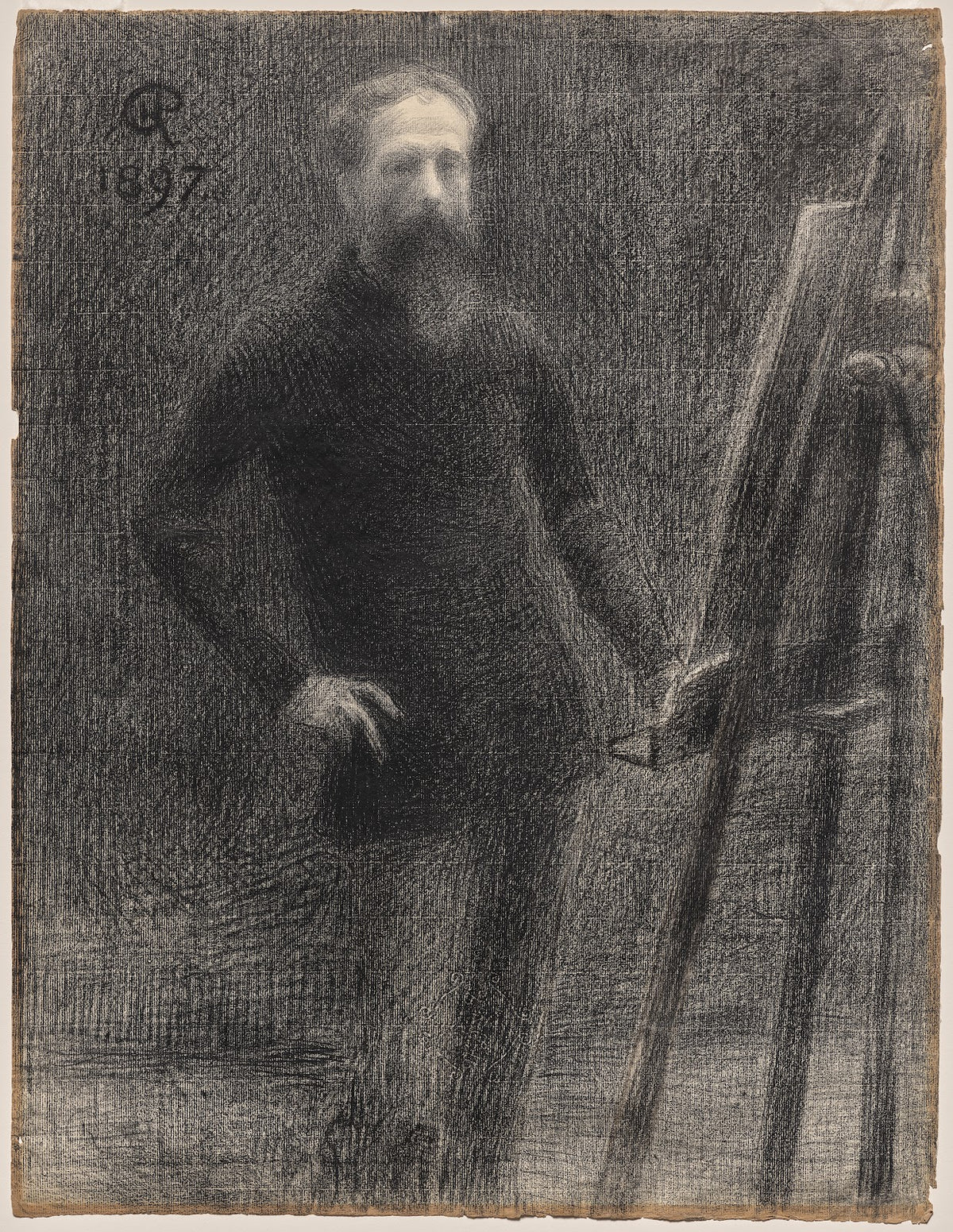 Self Portrait at Easel 1897