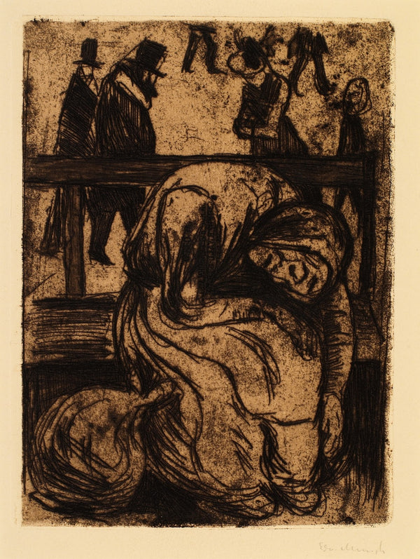 Elderly Woman on a Bench 1986