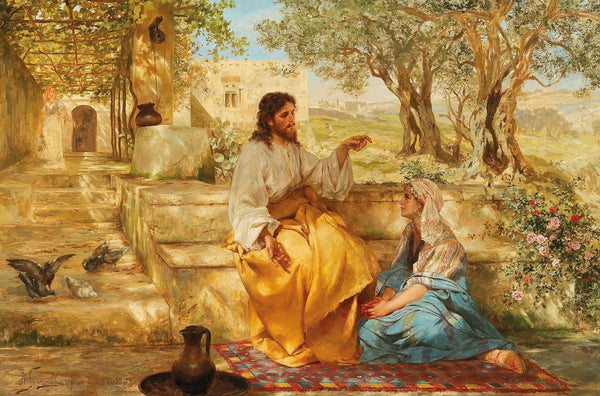 Christ at the home of Martha and Mary