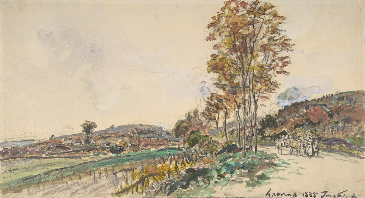 Road near La Côte Saint André 1885