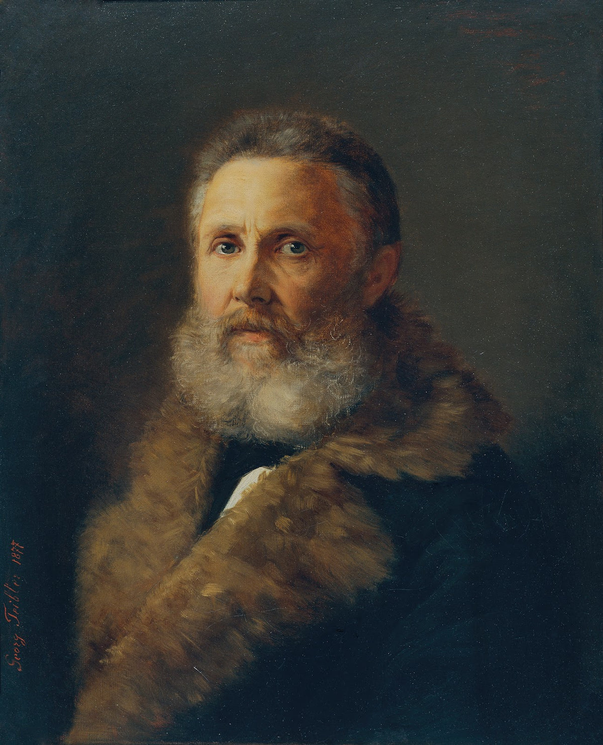 Der Maler Carl Teibler der Vater des Künstlers 1877