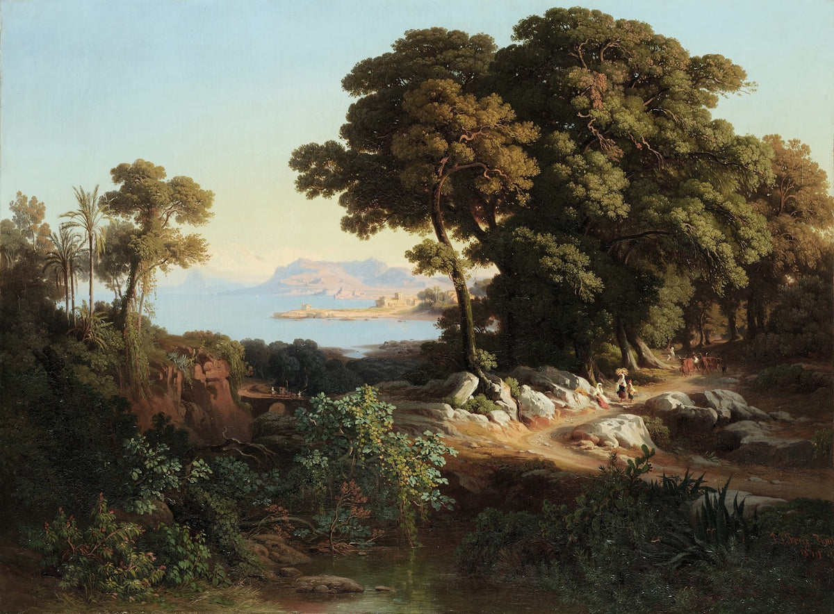 From The Surroundings Of Monreale Sicily 1849