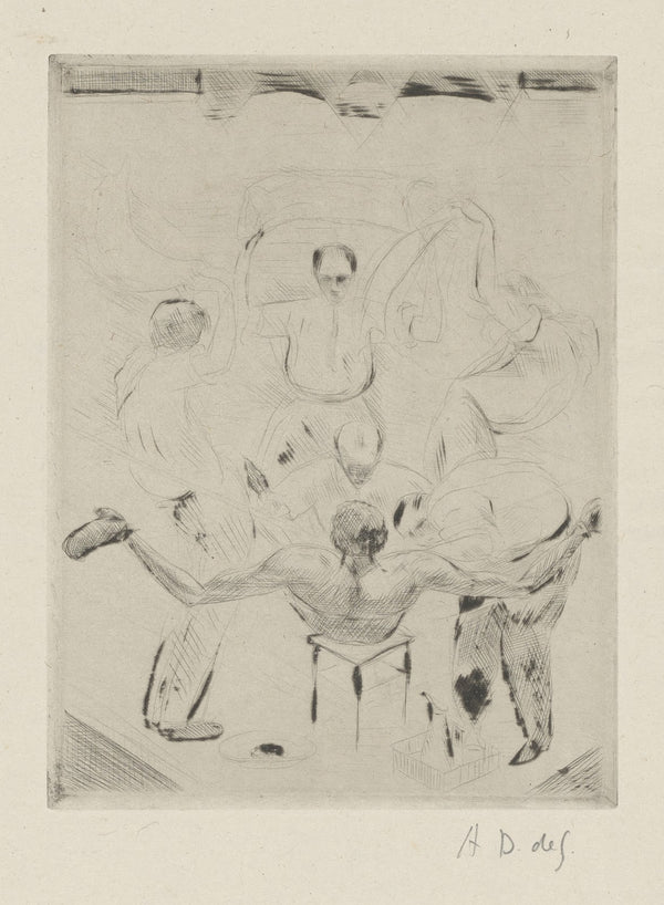 Tableau de la boxe illustré de 29 gravures à leau forte pl 23 1923