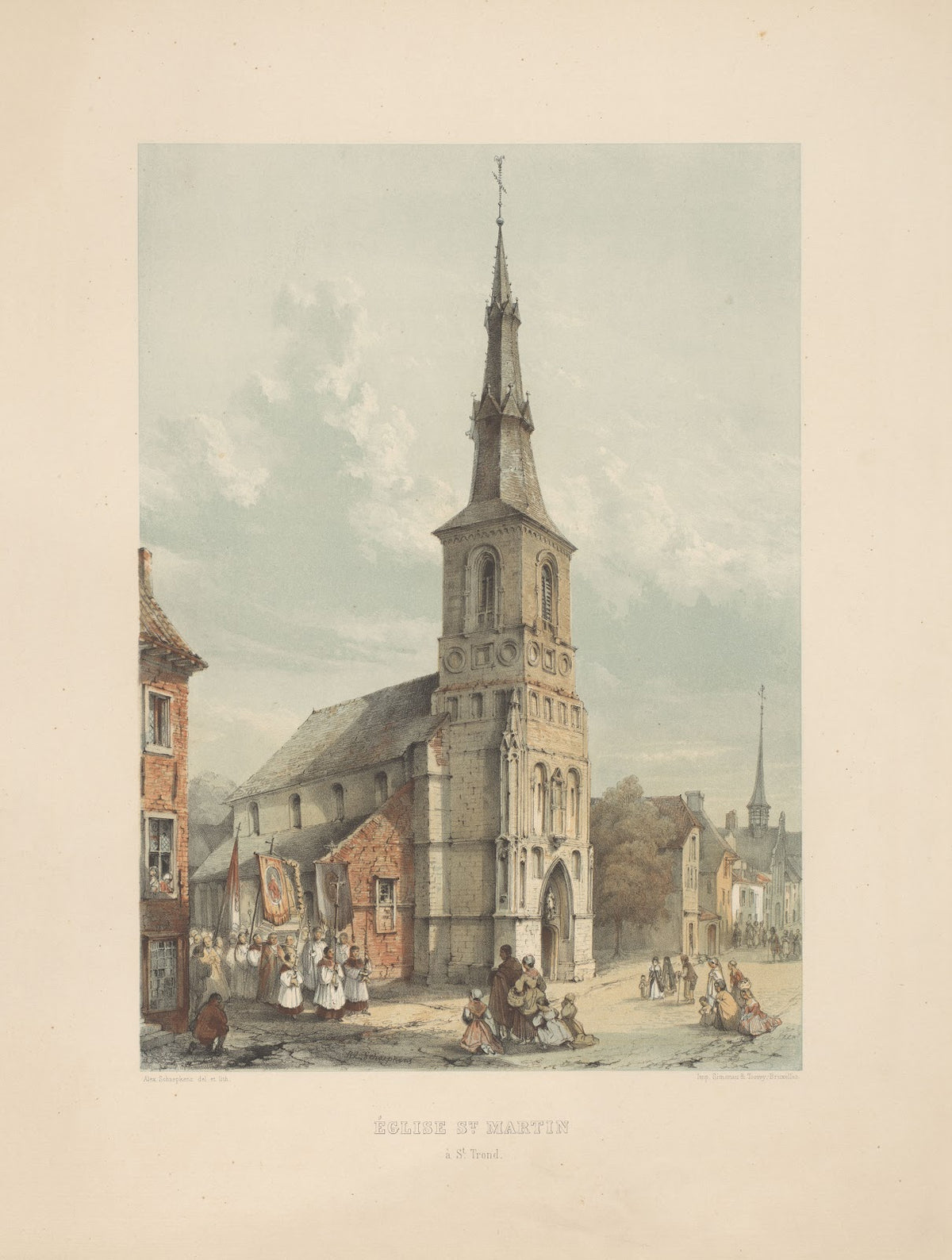 Église St Martin à St Trond 1855