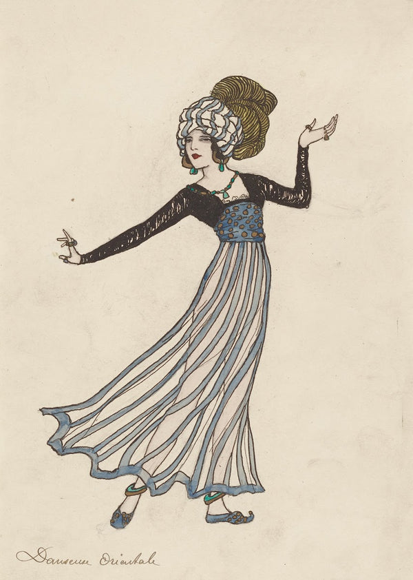 Dancer in Orientalist Costume Danseuse orientale 19th 20th century