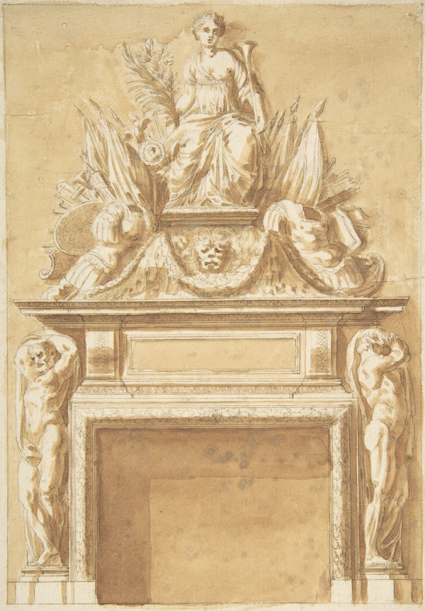 Design for a Mantlepiece mid 18thlate 18th century