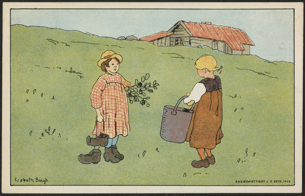 Summer motif with children