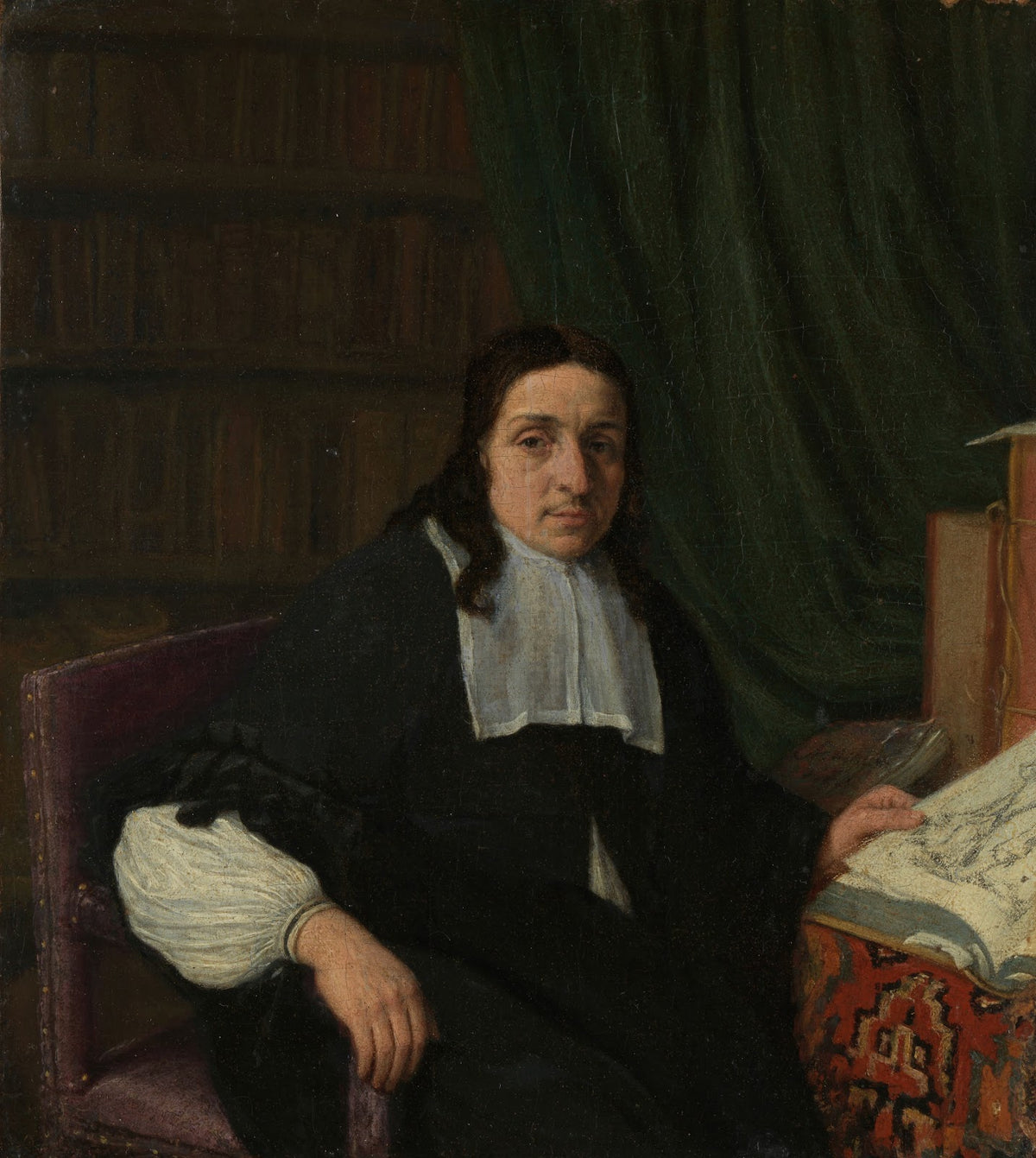 Portrait of a Collector possibly Constantijn Sennepart 1625 1703 c 1665