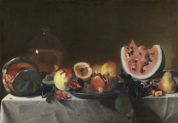 Still Life with Fruit and Carafe c 1610 1620