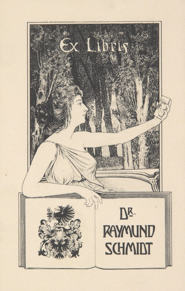 Dr Raymund Schmidt 1853 1933 ekslibris 1900 1910