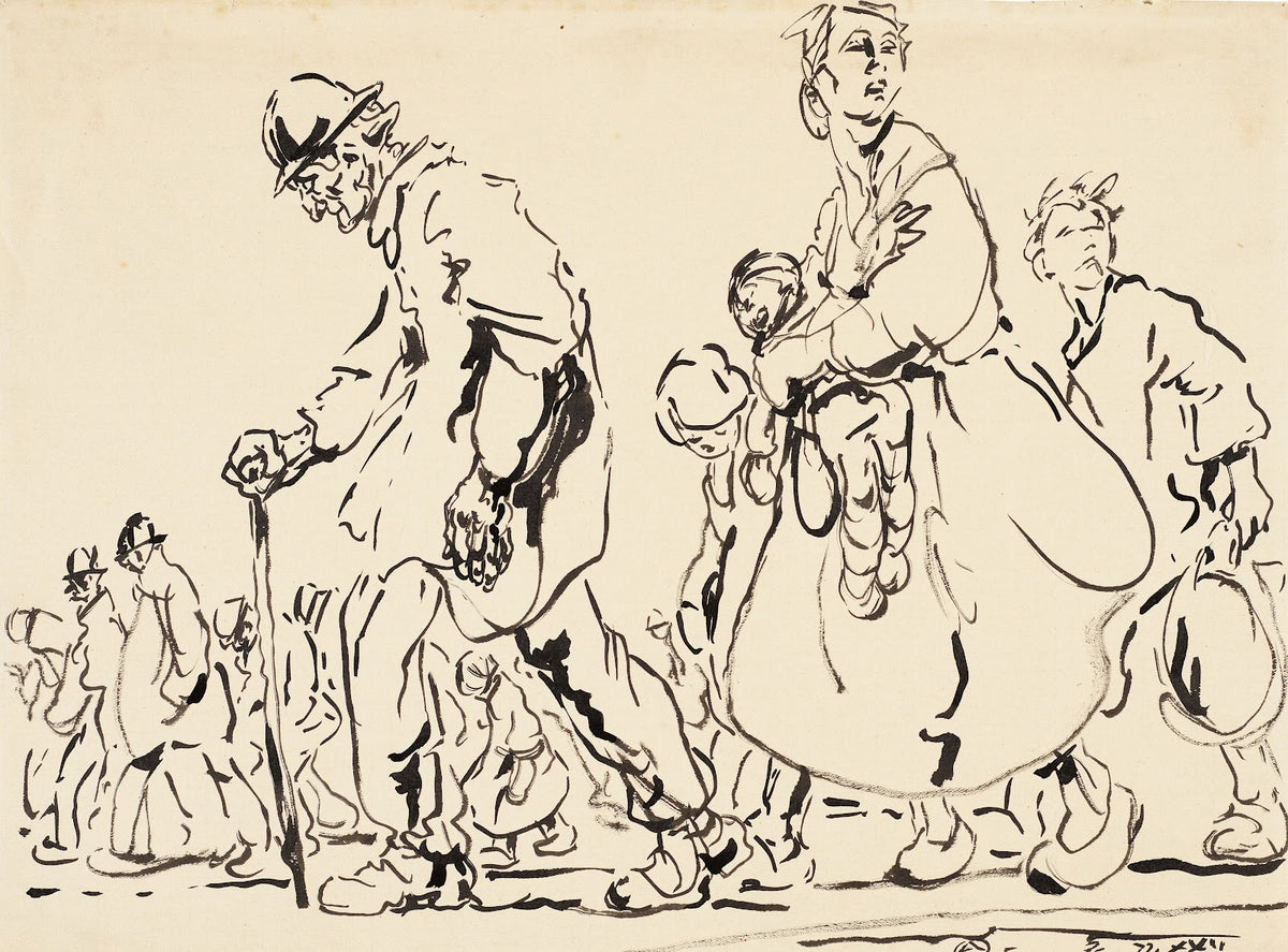 Na de dagtaak Arme mensen 1922