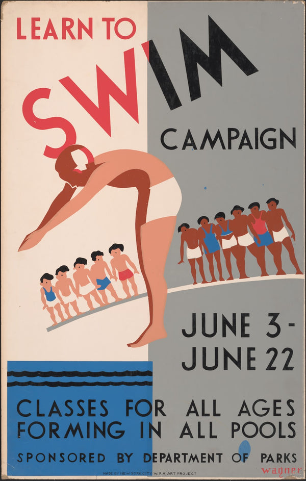 Learn to swim campaign 1936 1940