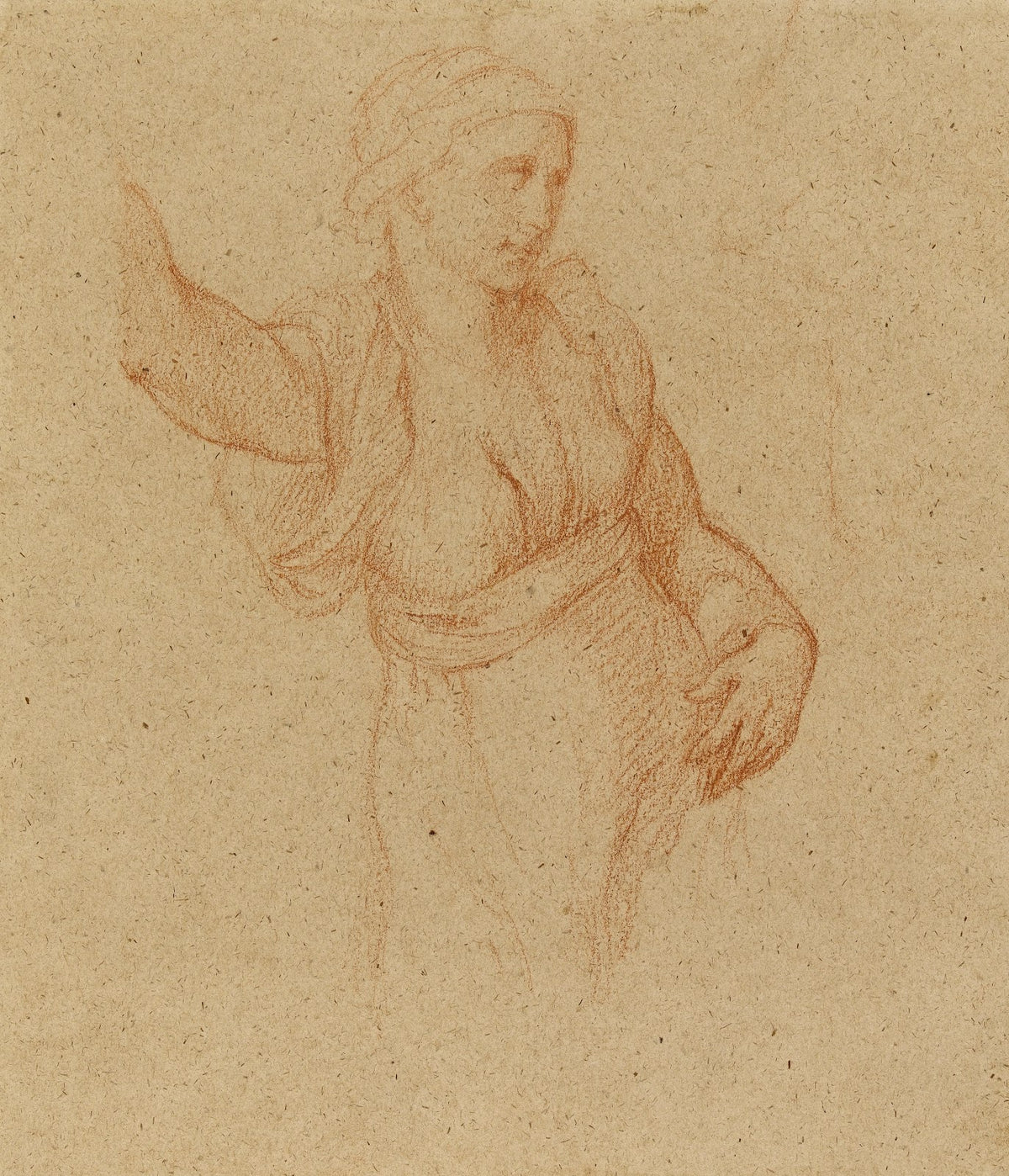 Etude de femme drapée