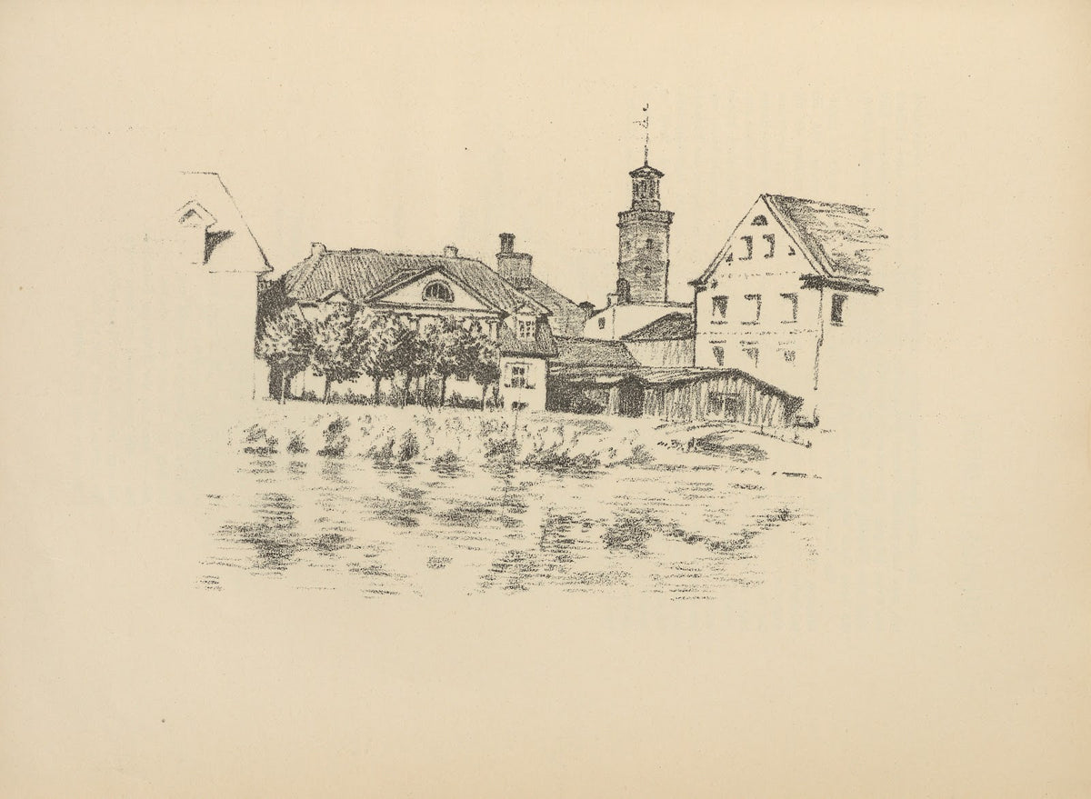 Uferstrasse in Mitau 1916