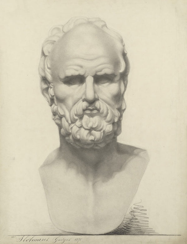 Bust of a man 1875