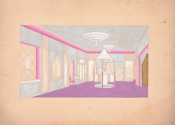 Design for the Lentheric Salon Fifth Ave 58th St Savoy Plaza Hotel New York NY