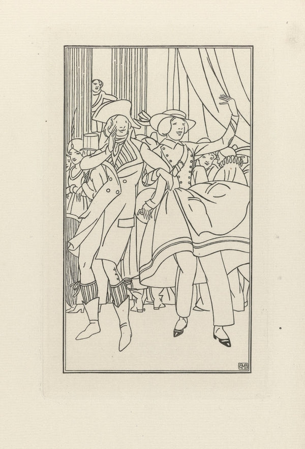 Journal des Dames et des Mode Un Incroyable et une Cantinière 1914