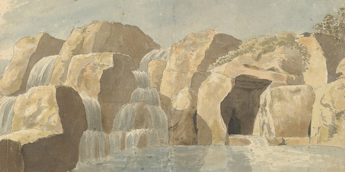 Design for Rock work and Cascades at Virginia Water Windsor Great Park 1780s