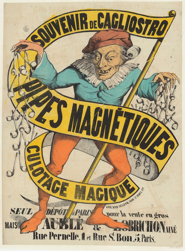 Souvenir de Cagliostro Pipes magnétiques culotage magique 1859