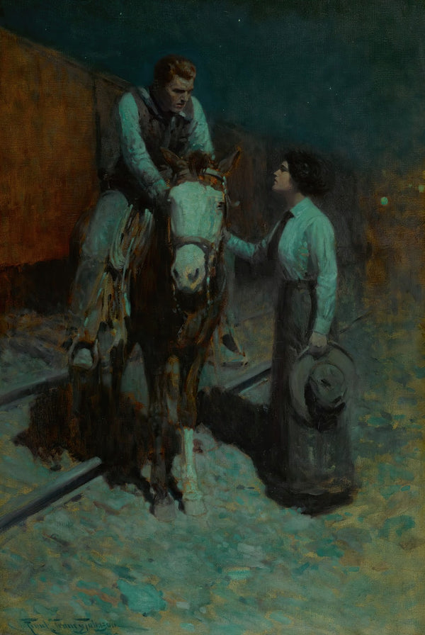 Girl And Cowboy 1914