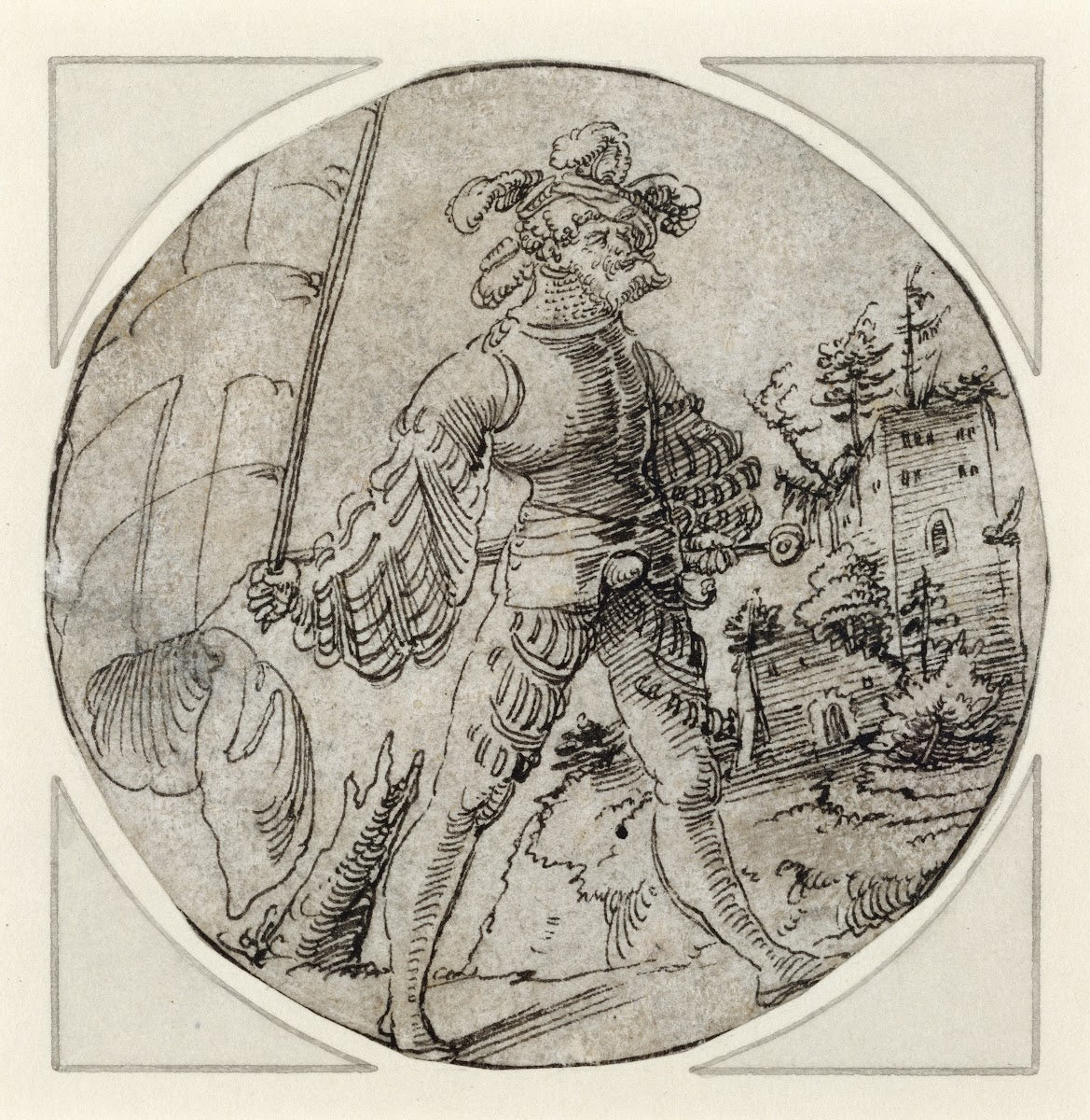 A Standard Bearer before a Castle 1515