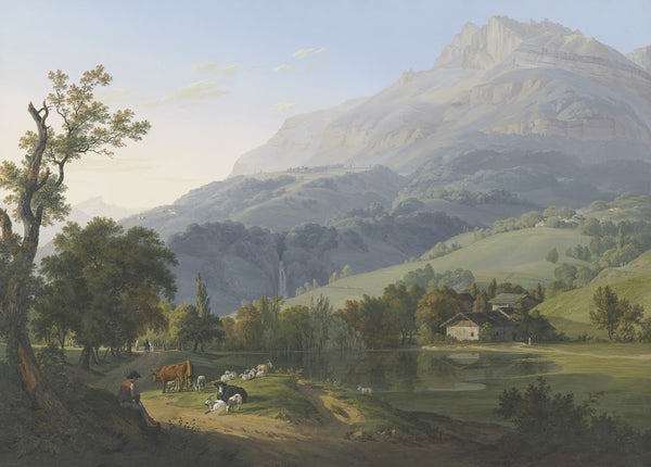 Vue de lAiguille de Varens de la Cascade de Chêde du Village de ce même nom pri