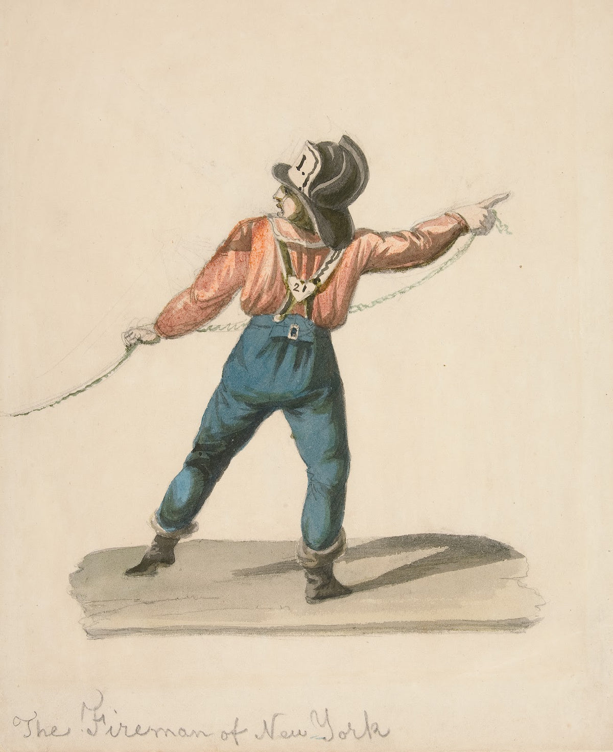 A Fireman of NewYork ca1840