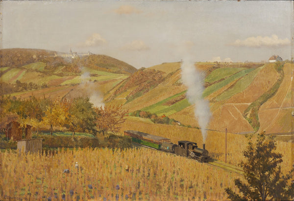 Zahnradbahn auf den Kahlenberg 1918