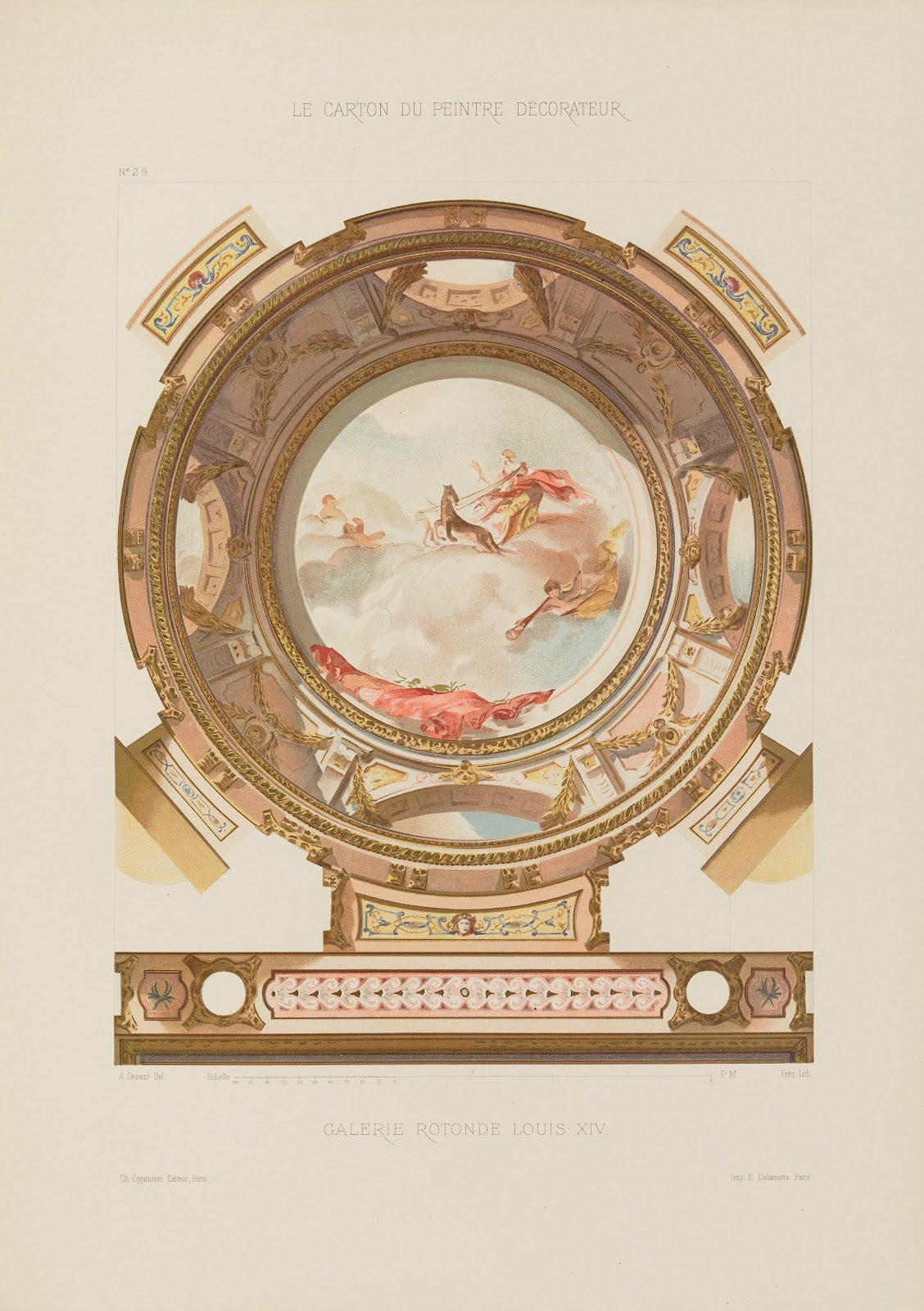 Galerie rotonde Louis XIV 1910