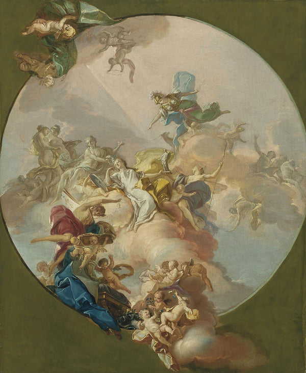 An allegory of peace a preparatory study for a ceiling