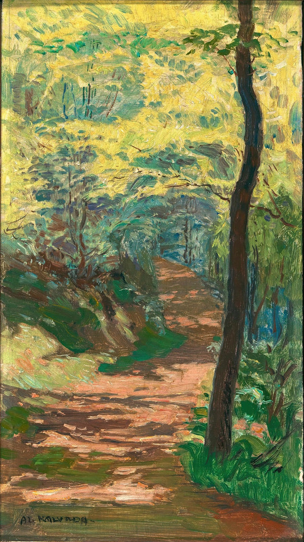 A Forest Path near Krivolat 1916