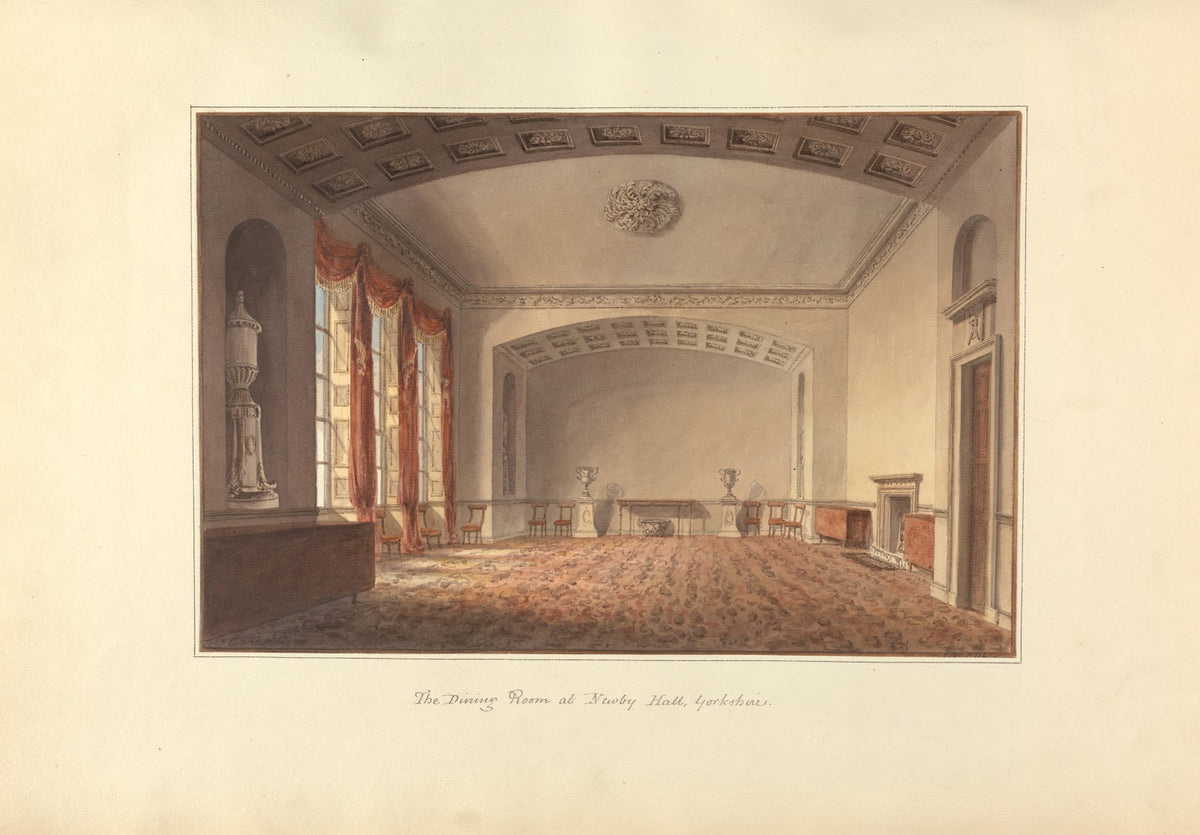 The Dining Room at Newby Hall Yorkshire 1816