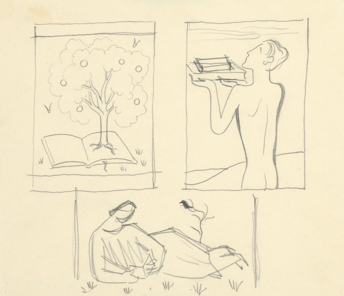 Tri návrhy na ex libris 19331936