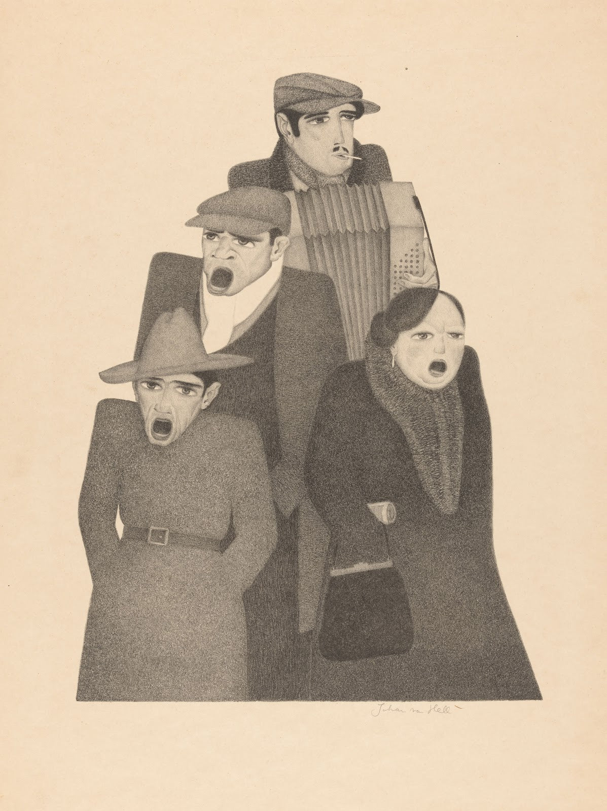 Drie zangers en een accordeonist 1928