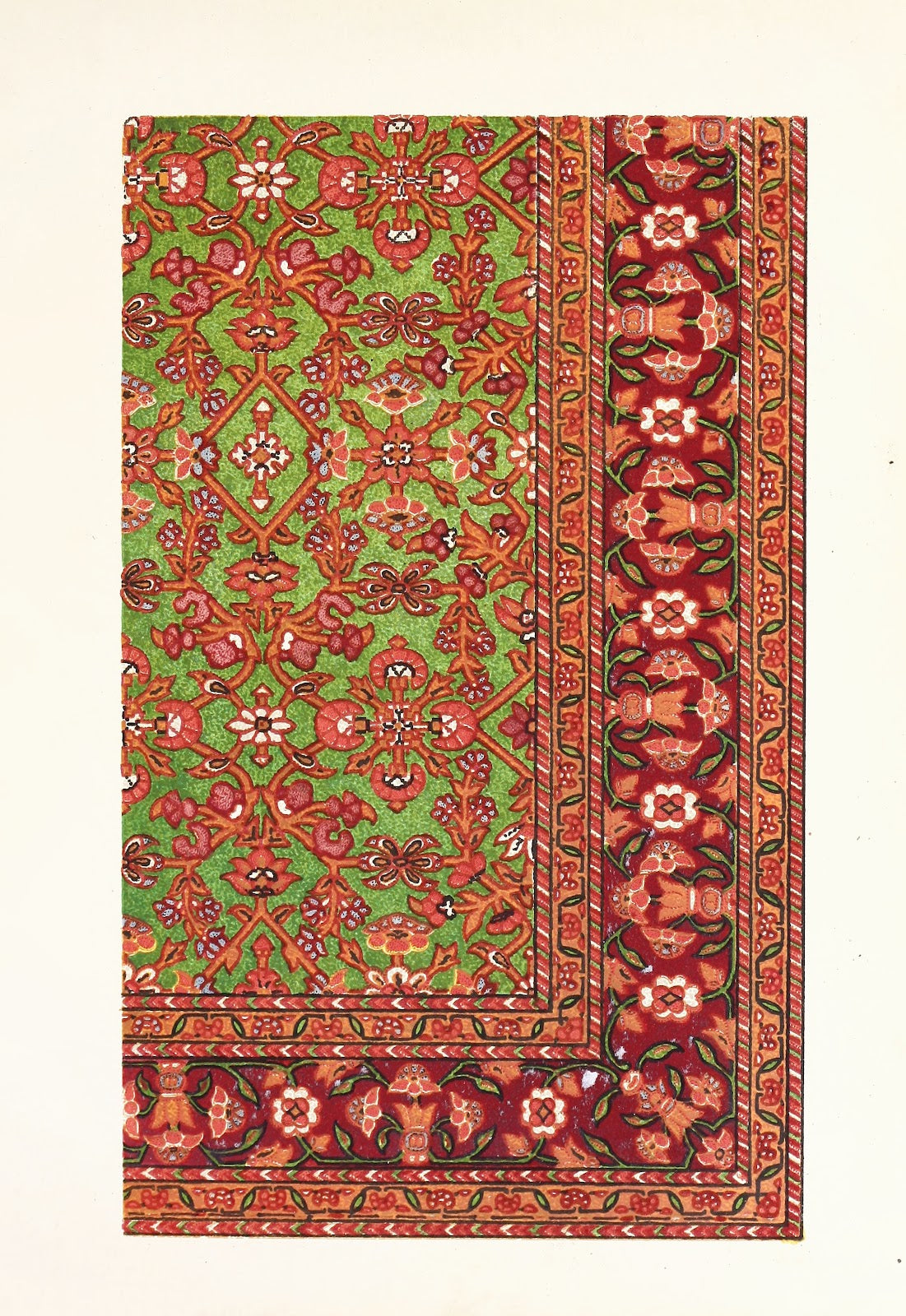 Silk Carpet Modern Indian 1858