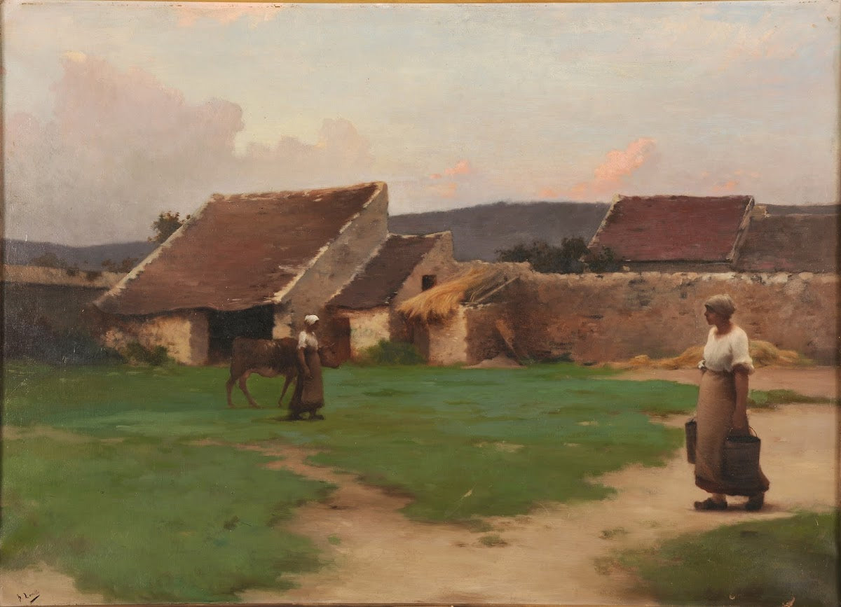 Une cour de ferme 1881