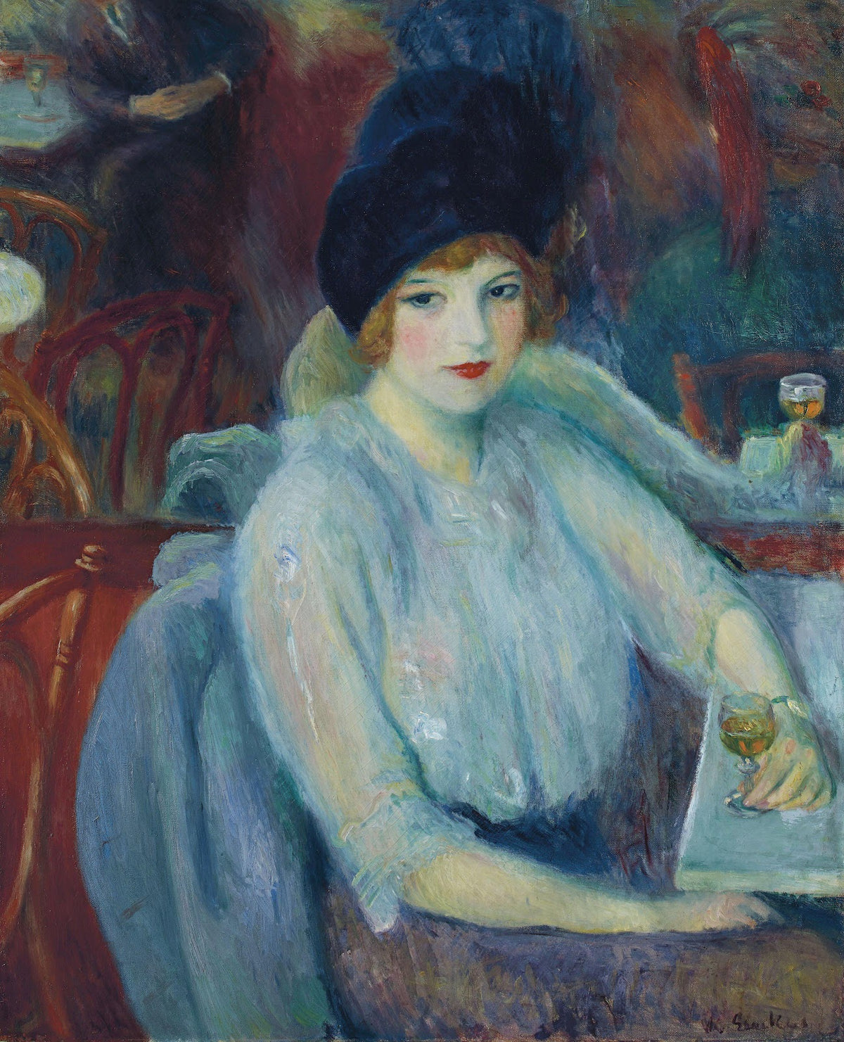 Café Lafayette Portrait of Kay Laurell 1914