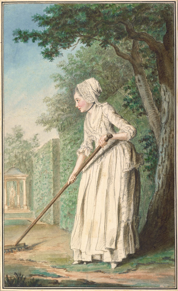 The Duchess of Chaulnes as a Gardener in an Allée 1771