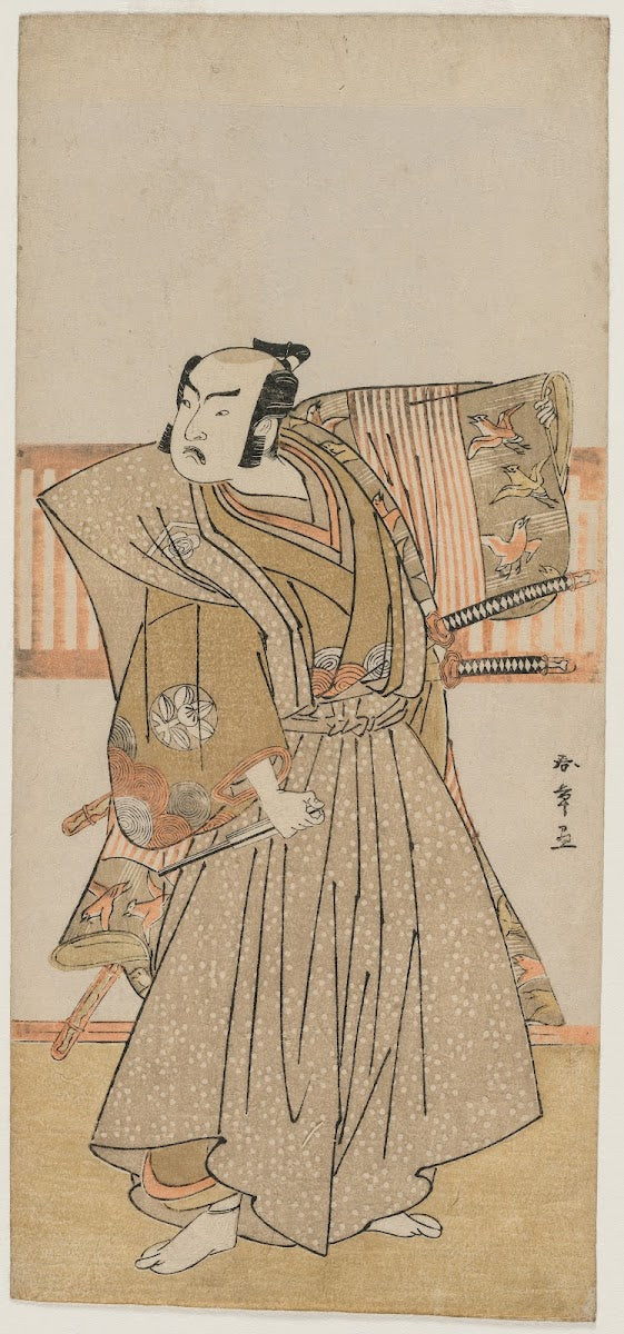 Ichimura Uzaemon IX as Soga no Juro mid 1770s