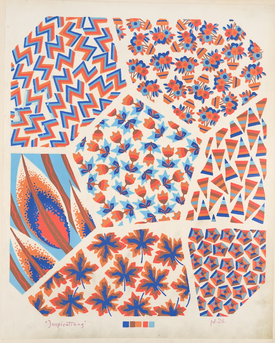 Seven compositions plant life and geometric 1928
