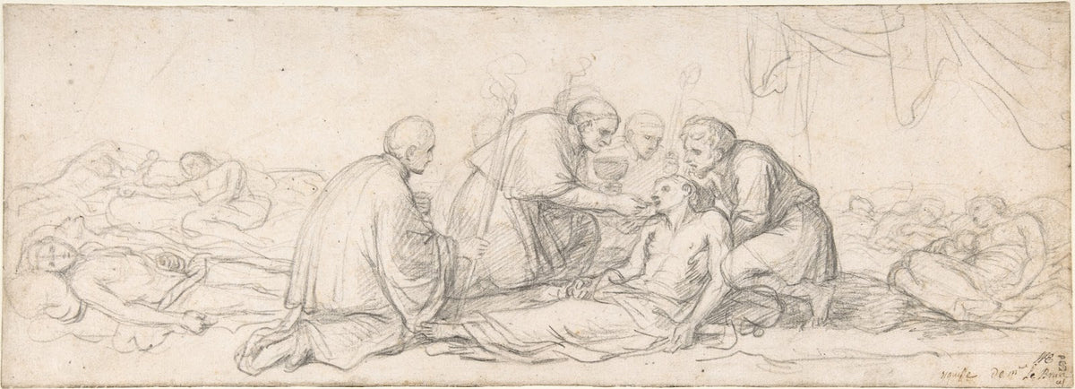 St Charles Borromeo Giving Communion to the Plague Stricken 17th century
