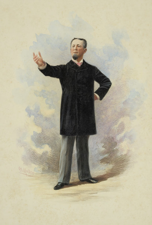 William H Crane in the play The Senator 1892 1870 1897